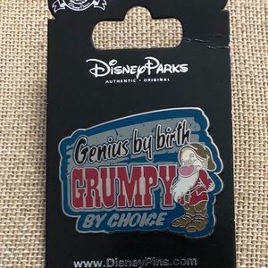 DISNEY PARKS COLLECTION Grumpy Collectible Trading Pin